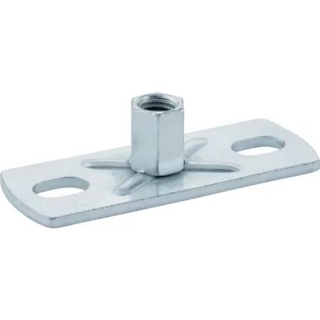 Geberit Base Plate, Rectangular, Two-Hole, With Threaded Socket M8 / M10