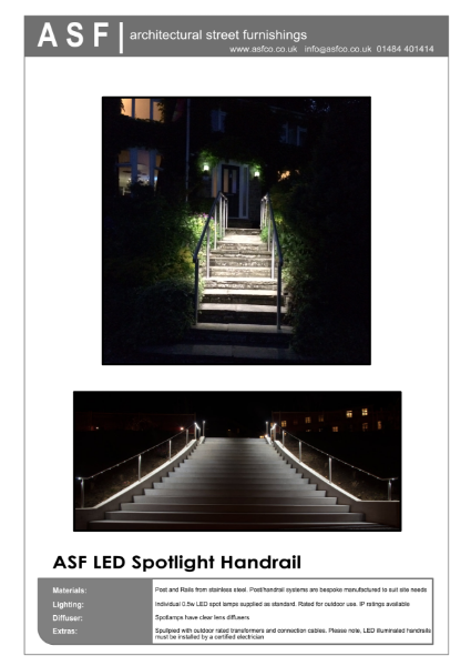 ASF LED Spotlight Handrailing