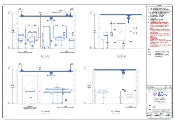 CareSpaces - Dry CPT - Premium 200 - Elevations