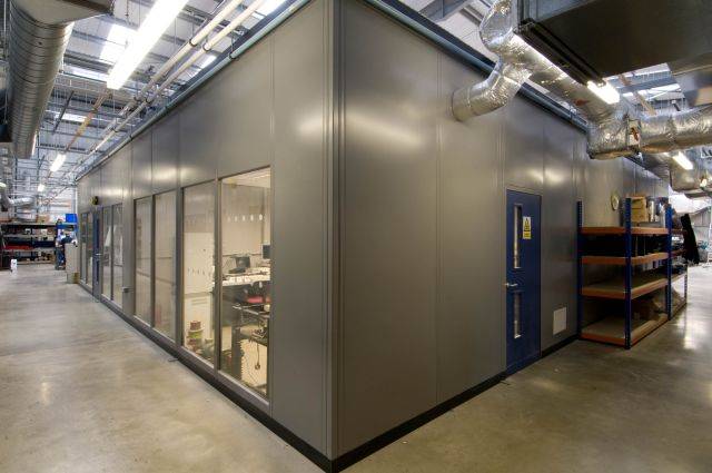 Elan Double Skin Steel Partitioning - Modular steel partitioning