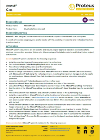Product Data Sheet - Attenu8® Cell