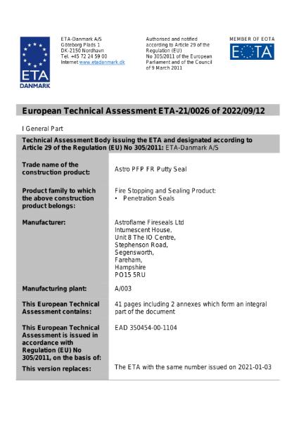 European Technical Approval (ETA)