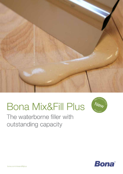 Bona Mix&Fill Plus - Sales Sheet