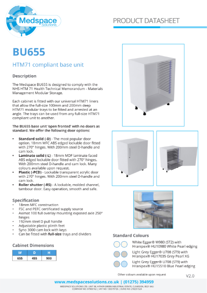 BU655 - HTM71 compliant base unit
