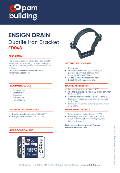 ED048 - DUCTILE IRON BRACKET