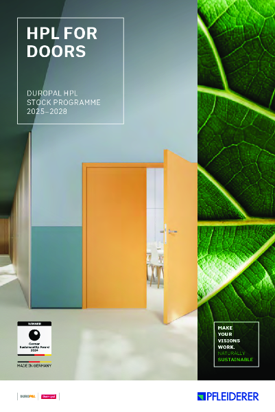 Pfleiderer HPL for Doors 2025-2028