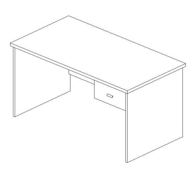 Desk with Drawer 