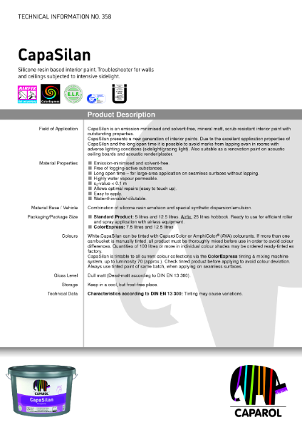 CapaSilan - Technical Data Sheet