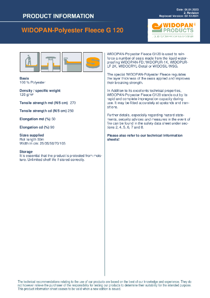 PDS WIDOPAN-Polyester Fleece G120