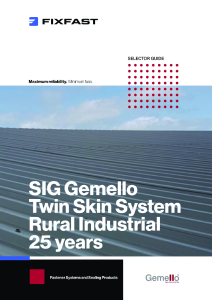 SIG Gemello Twin Skin System Rural Industrial 25 years