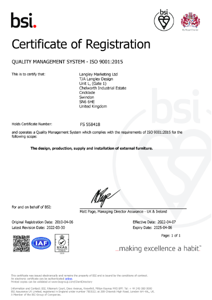 ISO9001:2015 Quality Management System