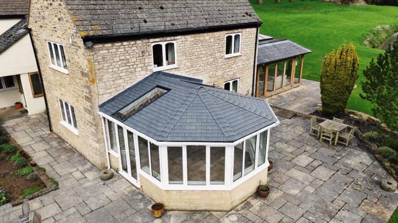 Gloucester Conservatory & Window Warehouse Transforms a 19-Year-Old Conservatory with a SupaLite Tapco Tiled Roof