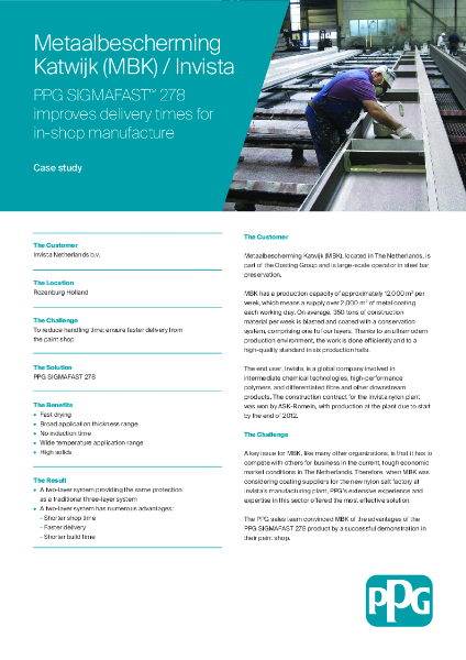 PPG Sigmafast 278 - Invista Case Study