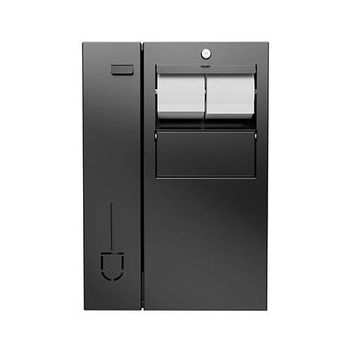 Recessed In-cubicle Toilet Roll Holder | Brush | Waste Bin