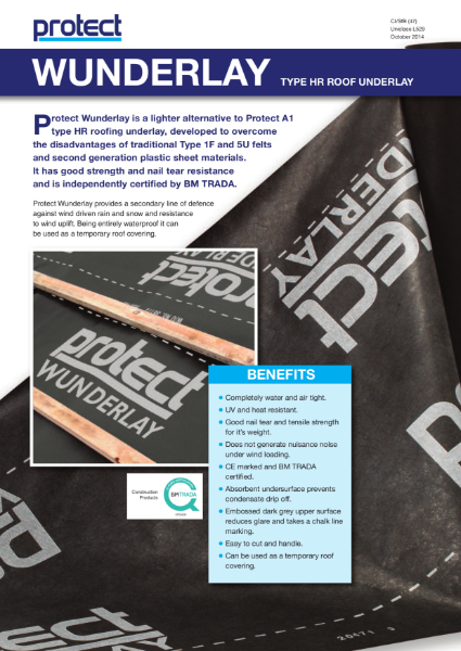 Protect Wunderlay Membrane Brochure