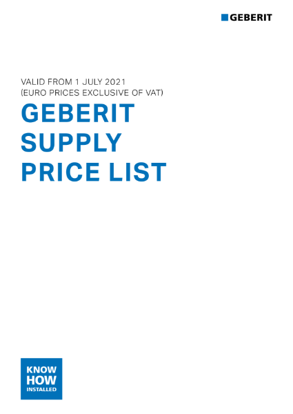 Supply Price List - July 1st 2021 EURO