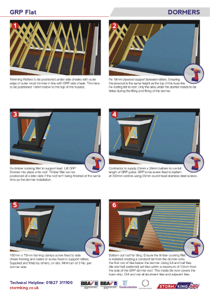 Stormking Installation Guide - WARMADORMA© GRP Dormer