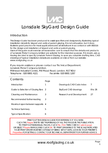 LMC SkyGard Design Guide P1.P27 February