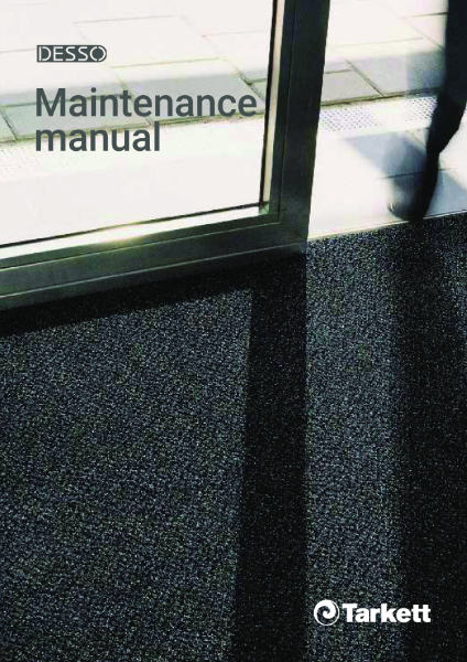 DESSO Maintenance manual Carpets