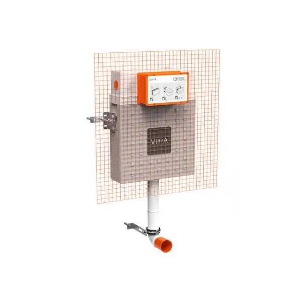 762-1735-02- V-Fix concealed cistern for back-to-wall WC pans, 12cm cistern. 2.5/4ltr - WC Cistern