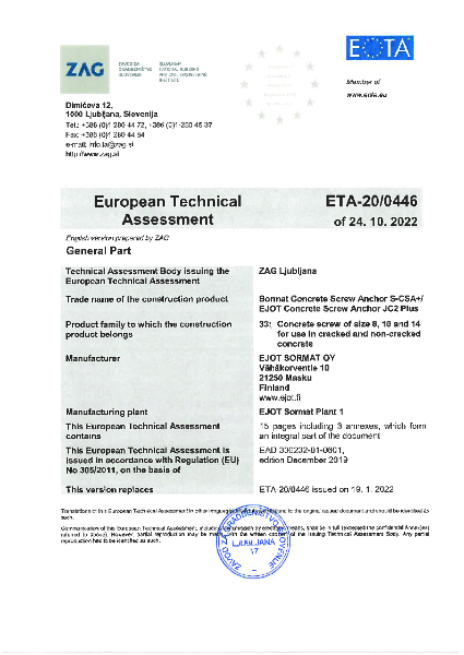 European Technical Approval (ETA)