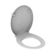 Geberit Selnova Comfort WC Seat, Barrier-Free, Antibacterial, Fastening From Below - WC Seat