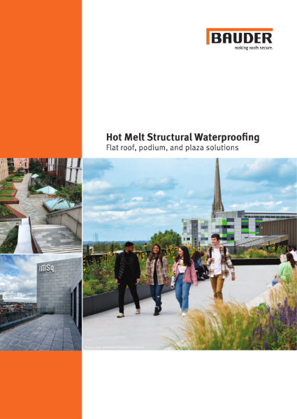 Hot Melt Structural Waterproofing - Bauder brochure