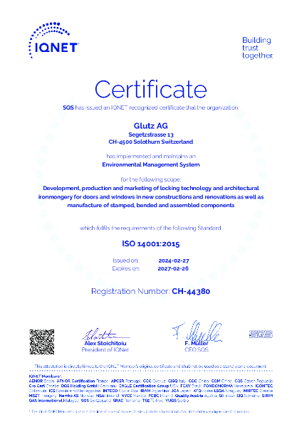 ISO 14001 Environmental Mangement Systems