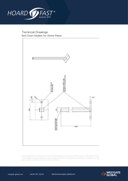 Hoardfast uPVC - Technical Drawings