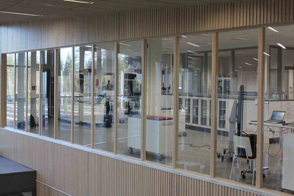 Erikoisseinät - Kiinteä paloikkuna EI60 pystyprofiiliton