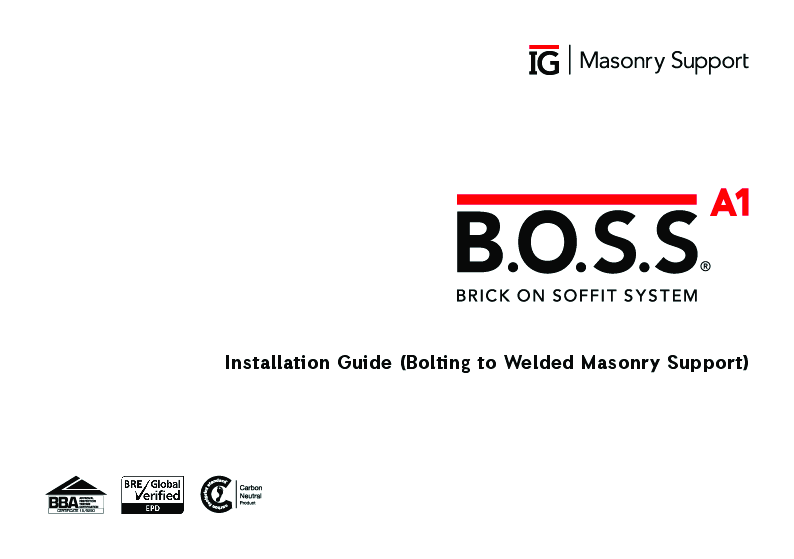 B.O.S.S. A1 (Brick on Soffit System) Installation Guide