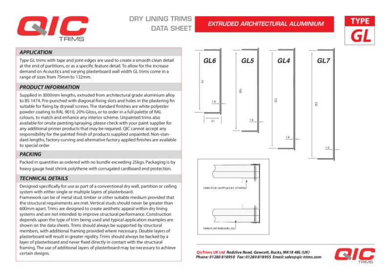 QIC End Cap, Fair End Profiles