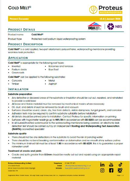 Product Data Sheet - Cold Melt®