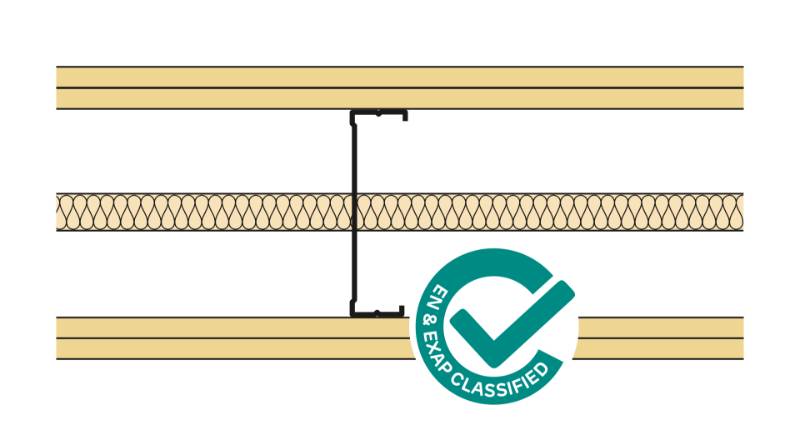 Siniat Single Frame Metal Stud Partition CS14R-215Un-25G - Metal Stud Partitioning