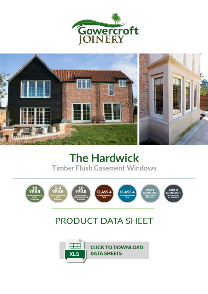 Hardwick Timber Flush Casement Window Data Sheet