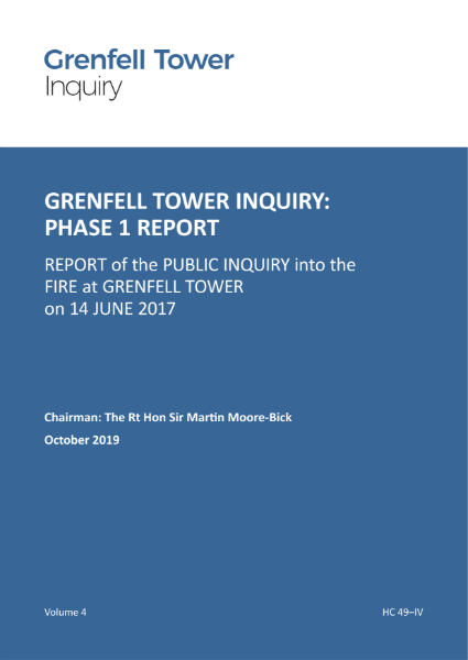 Grenfell Tower Inquiry: Phase 1 Report
