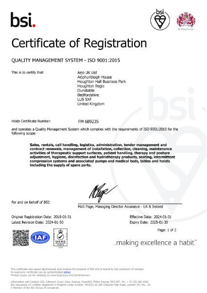 Quality Management Certificate