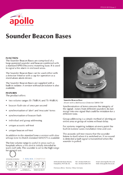 Sounder Beacon Bases