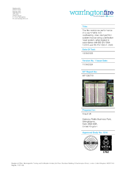 Fire Test Report - PC-92-070-6-1-15-FP-0-FTR