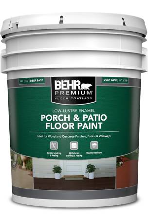 BEHR PREMIUM® Porch & Patio Floor Paint - Low-Lustre Enamel