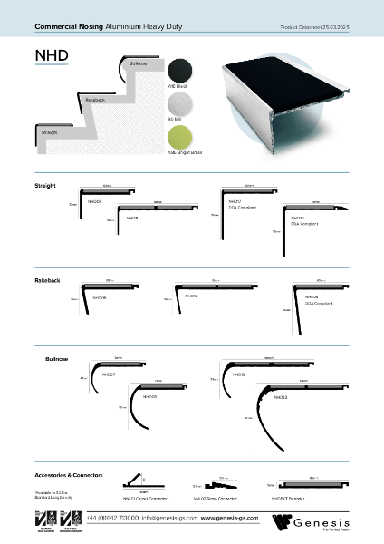 Aluminium Heavy Duty Stair Nosings (NHD)