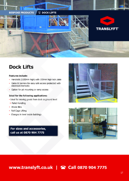 Dock lifts