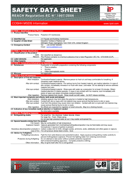 Powerlon® UV Façade SDS R5-0