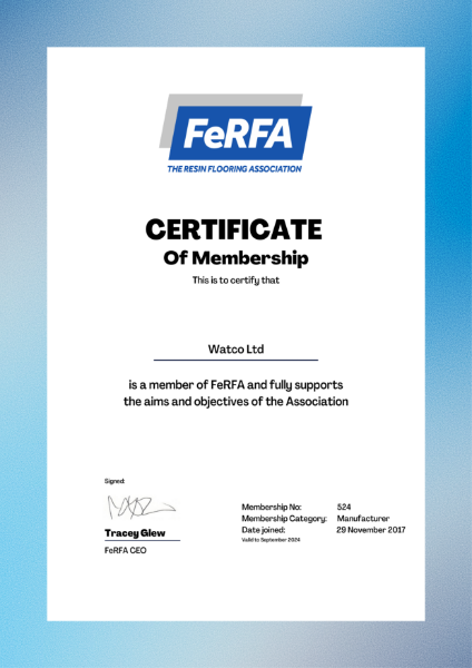 FeRFA Certificate 2023-2024