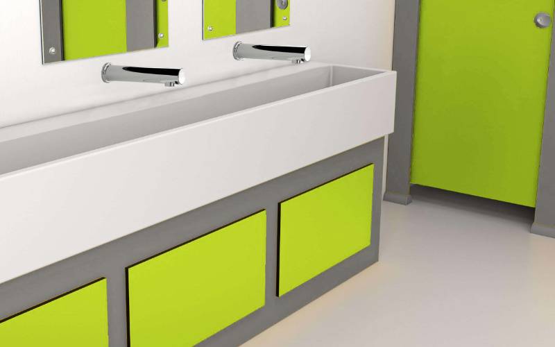 Washtrough for Schools (With Underpanels)