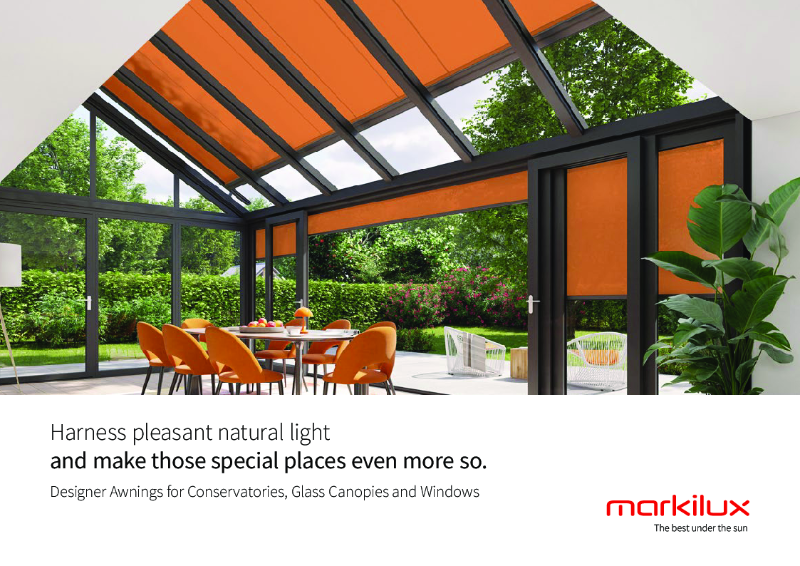 Designer Awnings for Conservatories, Glass Canopies and Windows