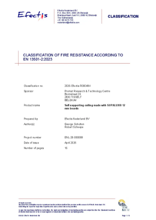 Fire classification report ENL-26-R000484