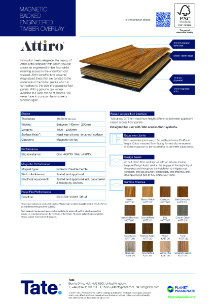 Kingspan Attiro Product Datasheet (IE)