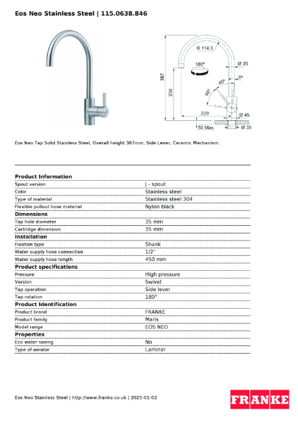 Product Sheet 115.0638.846