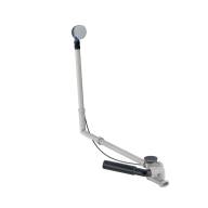 Geberit bathtub drain with turn handle, d52, length 73 cm, with ready-to-fit-set